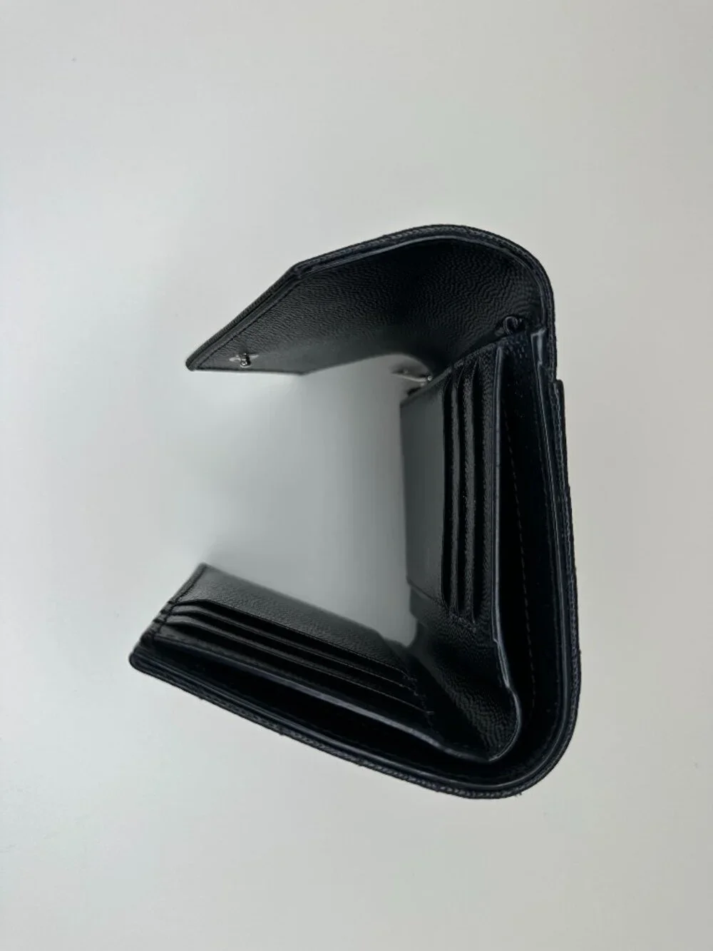 Saint Laurent Cassandre Matelassé Compact Tri Fold Wallet - Picture 12 of 14